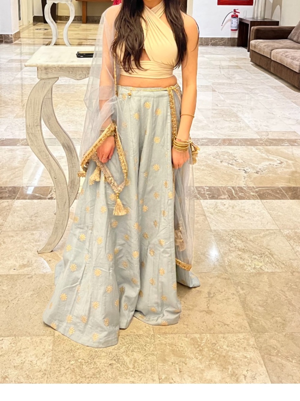 Green/Blue Lengha Size Small/medium